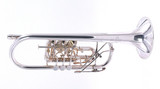 Pre-Owned Yamaha YTR-948FFMS C Rotary Trumpet in Silver Plate 