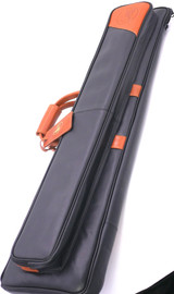 Gard Elite Cut Bell Trombone Case in Black Leather Veg Tan Leather Trim