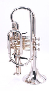 Pre-Owned Getzen 3850 Custom Cornet in Silver Plate 