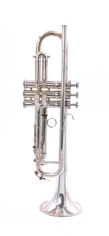 Post War Besson Brevette Pre-Owned Trumpet in Silver Plate
