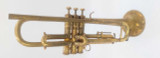 From Trent's Collection!  1940 French Besson Brevete'  Trumpet in Raw Brass 