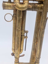 From Trent's Collection!  1940 French Besson Brevete'  Trumpet in Raw Brass 
