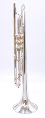 The Classic Commercial Sound! Pre-Owned Calicchio 1s/2 Trumpet in Silver Plate 