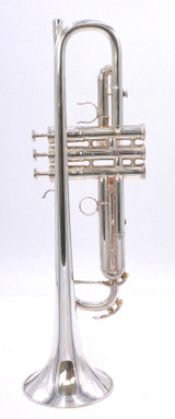 The Classic Commercial Sound! Pre-Owned Calicchio 1s/2 Trumpet in Silver Plate 