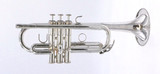 Pre-Owned Yamaha 6610s Eb/D Trumpet in Silver Plate 