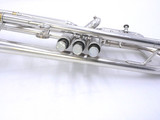 Pre Owned  Getzen Genesis 3003 Custom Trumpet in Bushed Silver Finish!   A Stunner! 