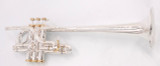 Incredible bargain:  Y-Fort  742 Long Bell Eb/D Trumpet in silver with gold trim