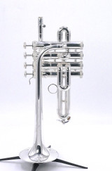 Bundle Deal S.E. Shires Q9 Series Piccolo Trumpet in Silver Plate (includes mute, stand, and mouthpiece pouch)