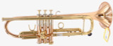 Cool  one-of-a-kind  Adams A1 Gen  1.5  Trumpet  with two bells,  tuning slides, and red brass a1v2 bell!