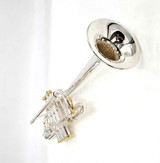 B Stock Y-Fort Custom YTR741 741  C Trumpet in Silver Plate!