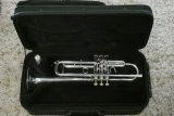 B-Stock Manchester Brass Custom RL-GB Professional Bb Trumpet in Silver Plate