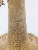 Christmas in July sale from T's quiver!   1940 French Besson Brevete'  Trumpet in Raw Brass