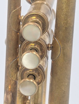 Christmas in July sale from T's quiver!   1940 French Besson Brevete'  Trumpet in Raw Brass