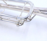 Pre-Owned Carolbrass CTR-5060-L-YLT-Bb-S Trumpet in Silver Plate 