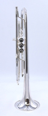 Pre-Owned Carolbrass CTR-5060-L-YLT-Bb-S Trumpet in Silver Plate 