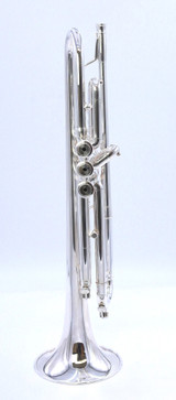 Pre-Owned Carolbrass CTR-5060-L-YLT-Bb-S Trumpet in Silver Plate 