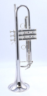 Pre-Owned Carolbrass CTR-5060-L-YLT-Bb-S Trumpet in Silver Plate 