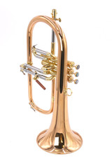  Red Brass Beauty! Carol Brass 6200-rss Flugelhorn in  clear lacquer