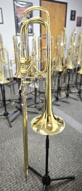Rath R9 Custom Series Bb/F/Gb/D Bass Trombone in Clear Lacquer