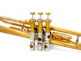 Monster  Del Quadro  Superhorn with three bells, twin tube leadpipe, and MAW valves!