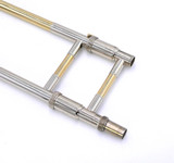 Adams TB1 Tenor Trombone with Yellow Brass Bell and open flow valve 