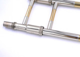 Adams TB1 Tenor Trombone with Yellow Brass Bell and open flow valve 