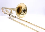 Adams TB1 Tenor Trombone with Yellow Brass Bell and open flow valve 