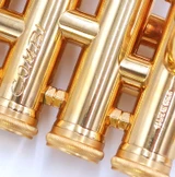 Pre-Owned Stomvi Combi Piccolo Trumpet in Gold Plate 