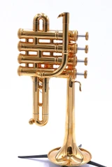 Pre-Owned Stomvi Combi Piccolo Trumpet in Gold Plate 