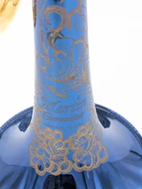 Classic Blue and Gold Leblanc Martin Committee T3460  with deluxe engraving