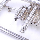 Pre-Owned Getzen Eterna 4 Valve Flugelhorn in Silver Plate 