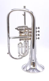 Pre-Owned Getzen Eterna 4 Valve Flugelhorn in Silver Plate 