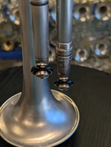 A lot of horn in this listing!  Harrelson Rumors Trumpet SN20 out of 31 in brushed silver