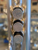 A lot of horn in this listing!  Harrelson Rumors Trumpet SN20 out of 31 in brushed silver
