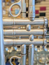 A lot of horn in this listing!  Harrelson Rumors Trumpet SN20 out of 31 in brushed silver