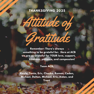 Happy Thanksgiving from all of us at ACB! 