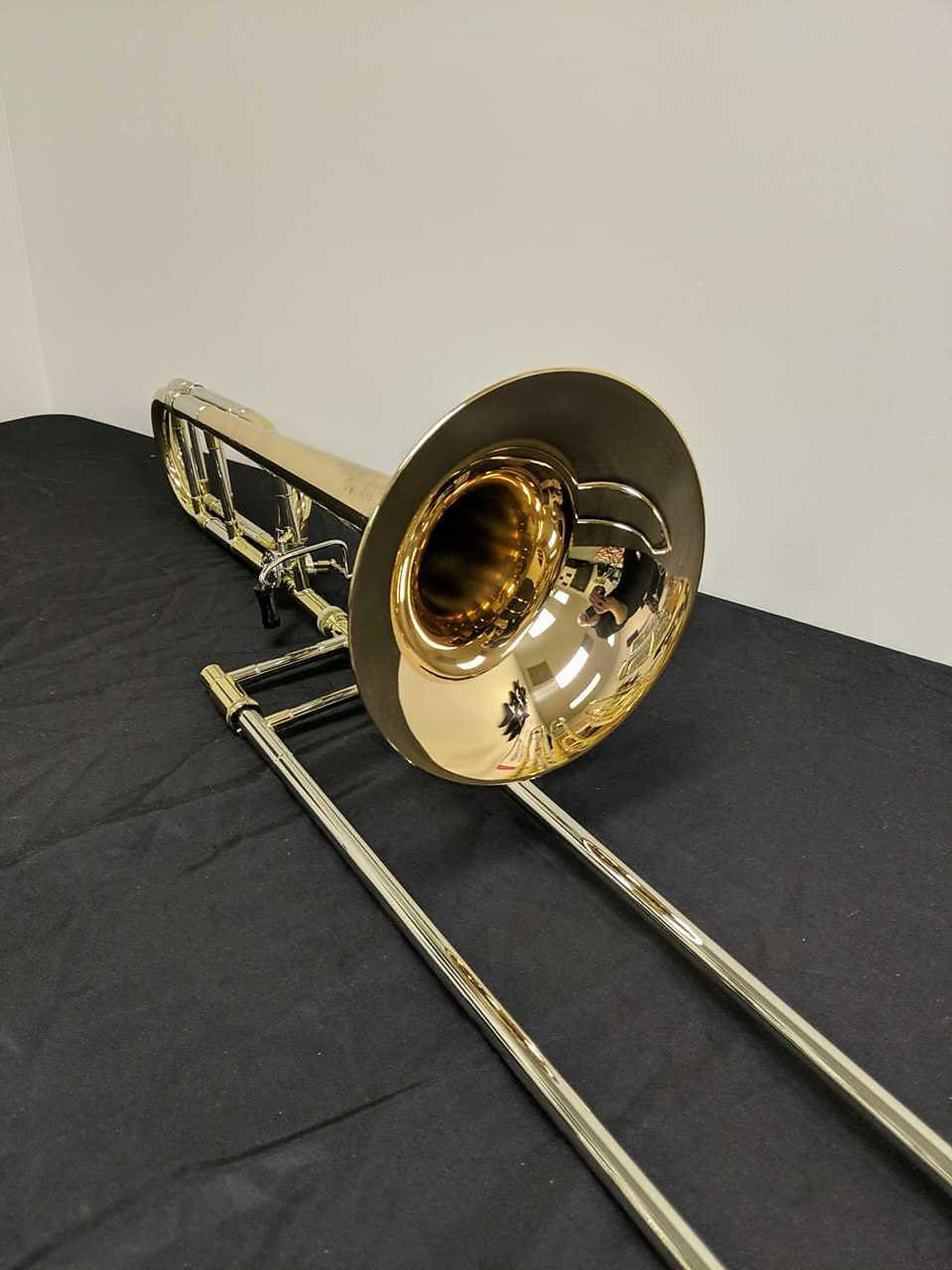 Manchester Brass Professional Tenor Trombone in Lacquer with Red Brass Bell