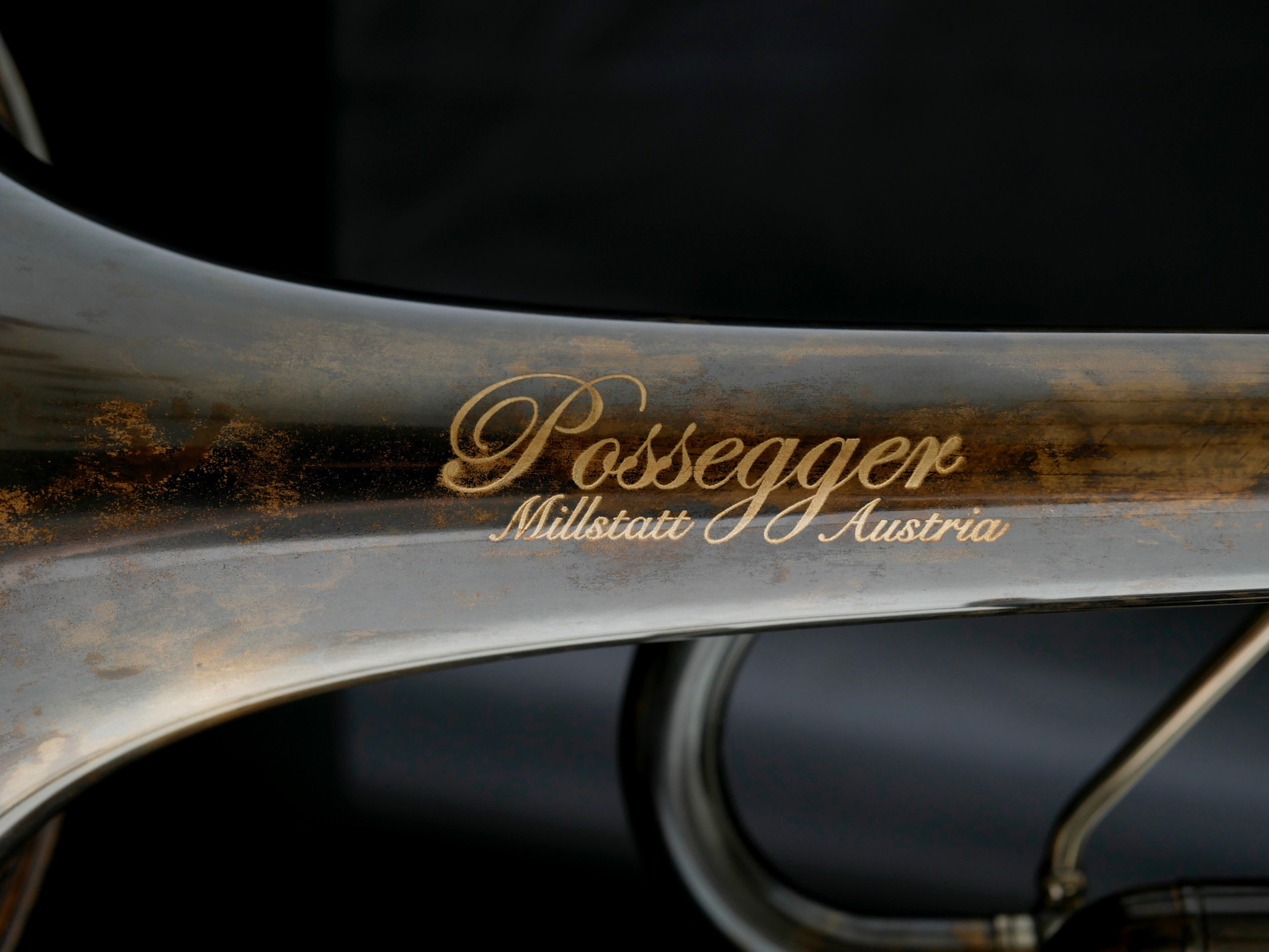 Anton Possegger Trumpet with MAW valves in vintage lacquer with