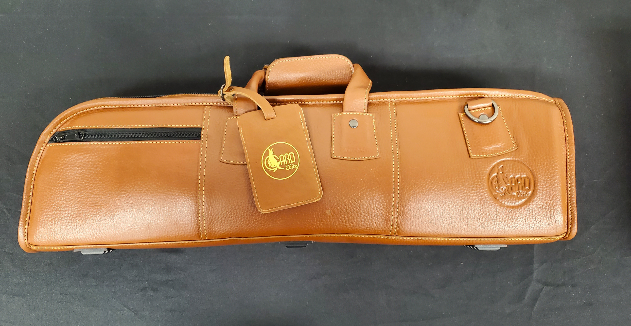 Gard Elite Compact Double Trumpet Bag in Leather