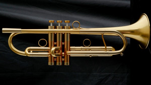 Adams A4-LT Selected Series trumpet full side view