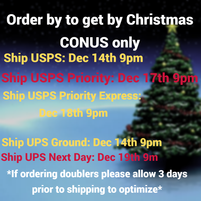 Christmas Shipping Schedules