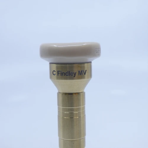Wedge Hybrid  Trumpet Mouthpieces in Raw Brass with Ceramic Polymer Cups