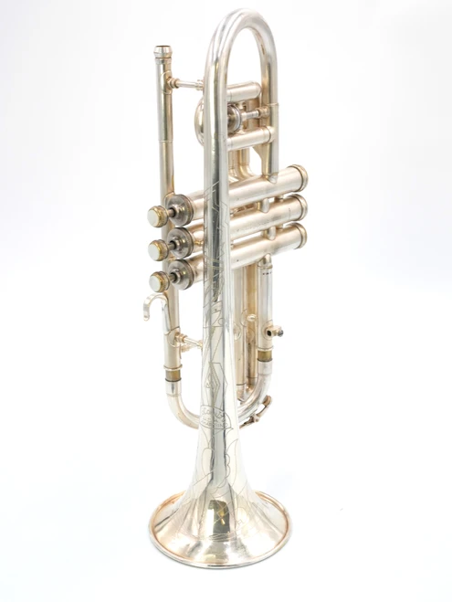 Rare beauty:  Vintage Victor Special 1942 Conn 38A Cornet in Silver Plate