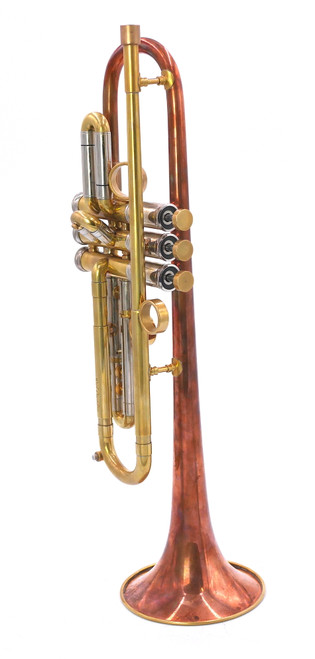BRASSGIVING EARLY DEAL!   WOW!   Pre-Owned Del Quadro Grizzly Trumpet in Raw Brass 