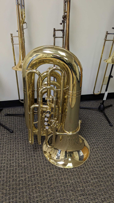 BRASSGIVING SUPER DEAL!   ACB  Shop demo  Adams 4/4 Bb Tuba in clear lacquer!  wow!