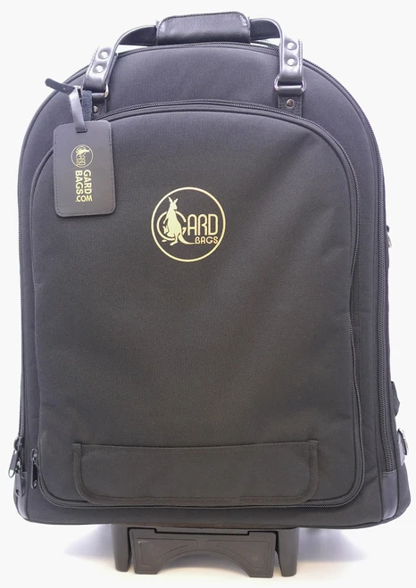 Super Triple Trumpet Wheelie Bag in Nylon w/ Leather Trim