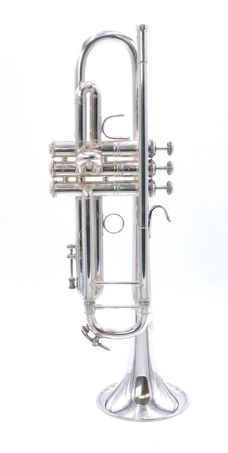 Pre-Owned Bach Stradivarius 43H/43 Trumpet in Silver Plate w/Heavyweight Bell!