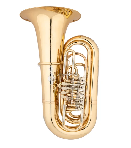 Eastman EBB825VG 5-Rotor BBb Tuba in Clear Lacquer
