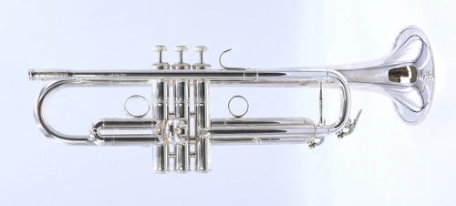 Pre-Owned Carolbrass CTR-5060-L-YLT-Bb-S Trumpet in Silver Plate 