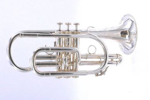 Pre-Owned S.E. Shires Model 7A Cornet in Silver Plate